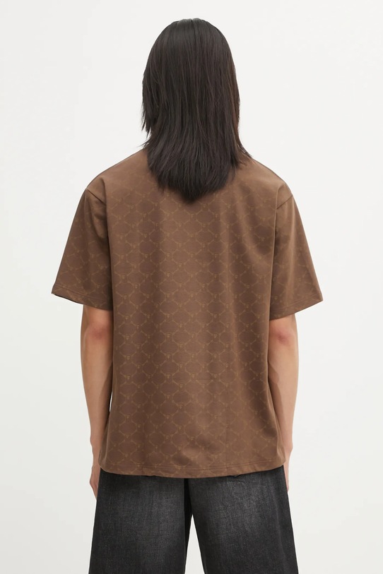 Odzież A Bathing Ape t-shirt bawełniany College Monogram Logo 001CSL301316M brązowy