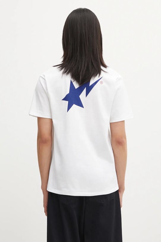 Odzież A Bathing Ape t-shirt bawełniany 001TEL301022M biały