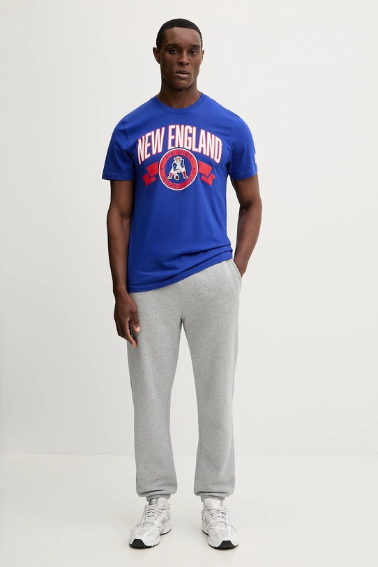 Nike t-shirt bawełniany Front and Back Essential N199.4DA.8KV.93P granatowy AW25