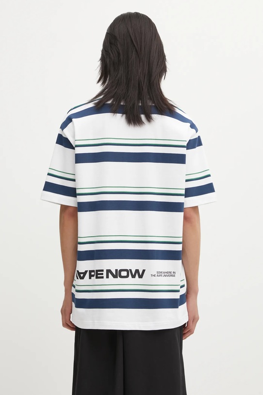 Odzież AAPE t-shirt bawełniany Now AAPTEM1605XXO biały