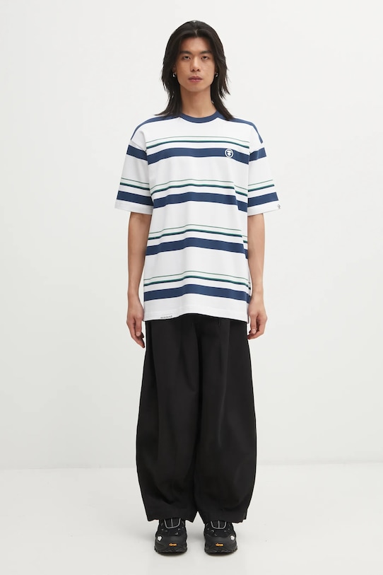 AAPE t-shirt bawełniany Now AAPTEM1605XXO biały