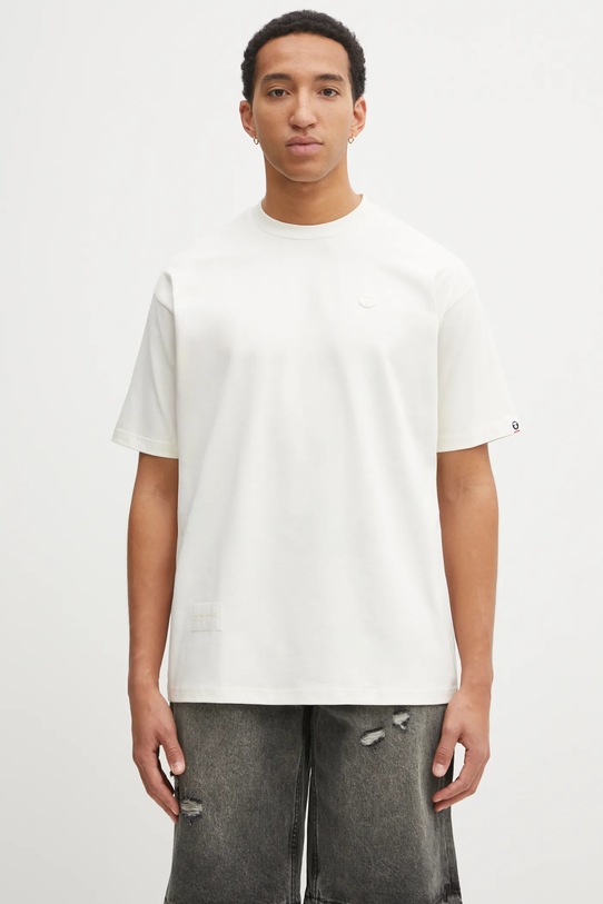 AAPE t-shirt bawełniany Now bawełna beżowy AAPTEM1606XXO