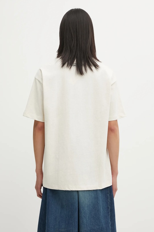 Odzież AAPE t-shirt bawełniany Basic AAPTEM1640XAO beżowy