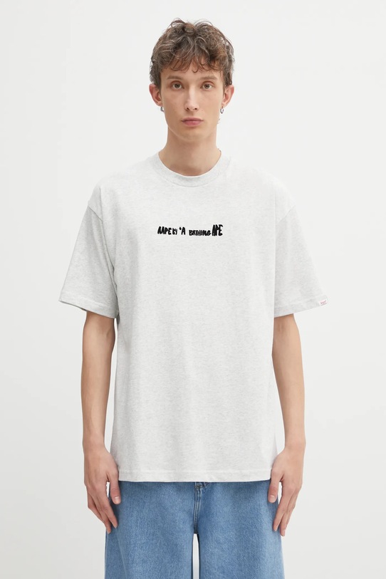 Odzież AAPE t-shirt bawełniany Theme Main AAPTEM1755XAP szary