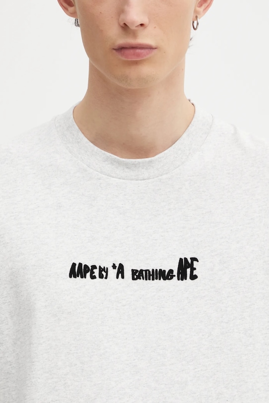 AAPE t-shirt bawełniany Theme Main szary AAPTEM1755XAP