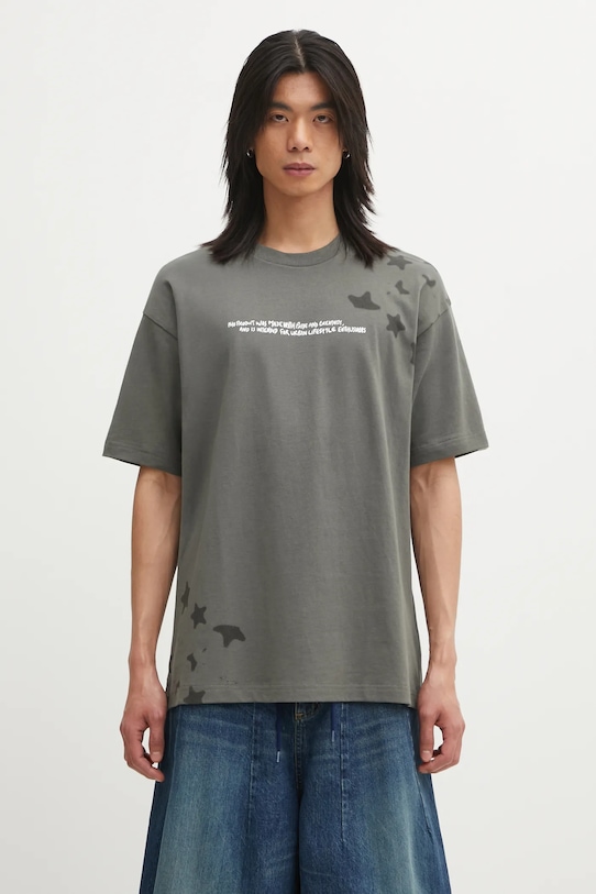 AAPE t-shirt bawełniany Theme Main nadruk zielony AAPTEM1756XXP