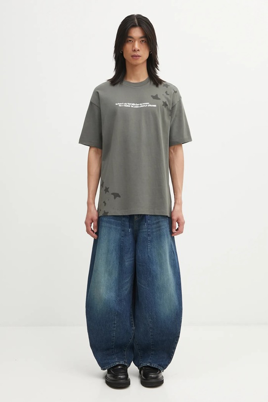 AAPE t-shirt bawełniany Theme Main AAPTEM1756XXP zielony