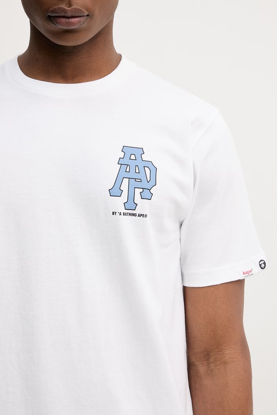 AAPE t-shirt in cotone Basic bianco AAPTEM1732XXP