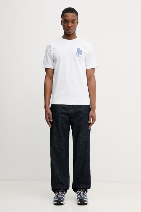 AAPE t-shirt in cotone Basic AAPTEM1732XXP bianco