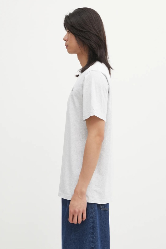 Sporty & Rich t-shirt bawełniany Run Club TO04362175GY03 szary AW25