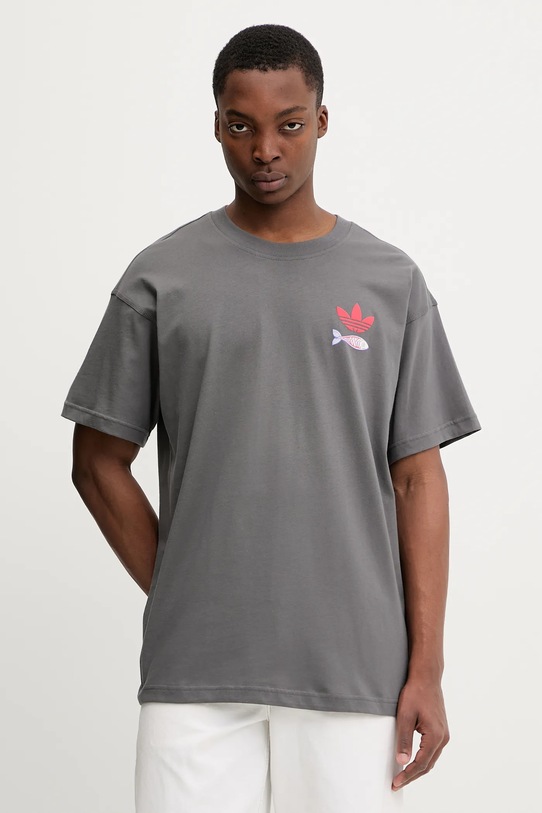 Odzież adidas Originals t-shirt bawełniany Sardines KY2922 szary