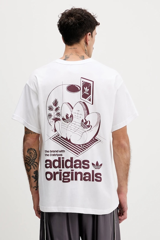 adidas Originals t-shirt bawełniany Sofa nadruk biały KY2928