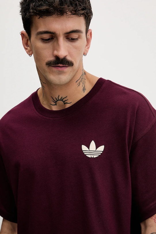 adidas Originals t-shirt bawełniany Sofa bordowy KY2929