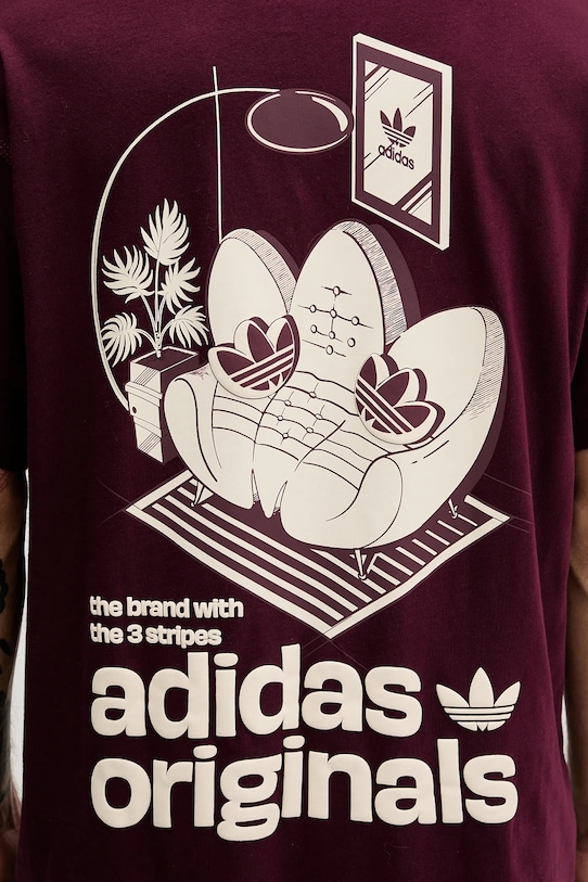 adidas Originals t-shirt bawełniany Sofa KY2929 bordowy
