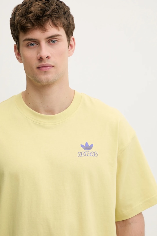 Odzież adidas Originals t-shirt bawełniany Butter KY2932 żółty