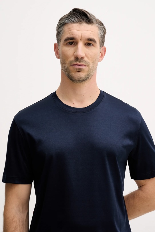 Eton t-shirt bawełniany granatowy 100002356