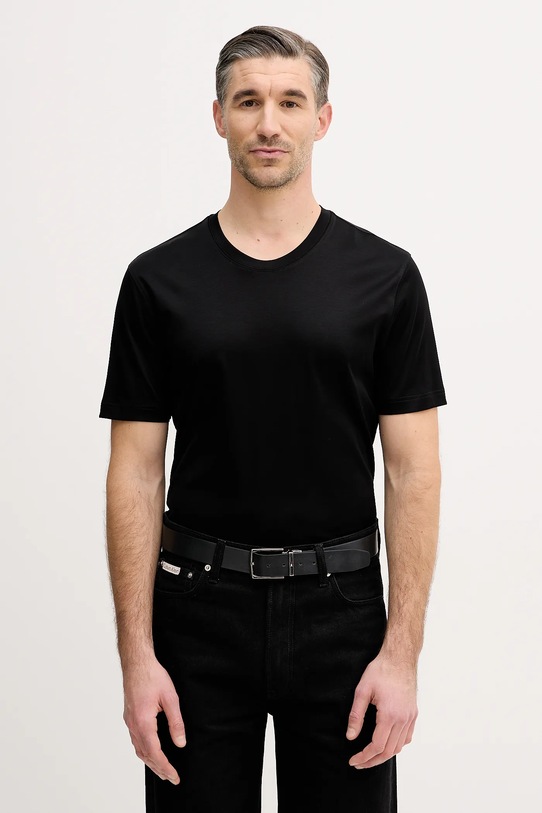 Eton t-shirt bawełniany bawełna czarny 100002356