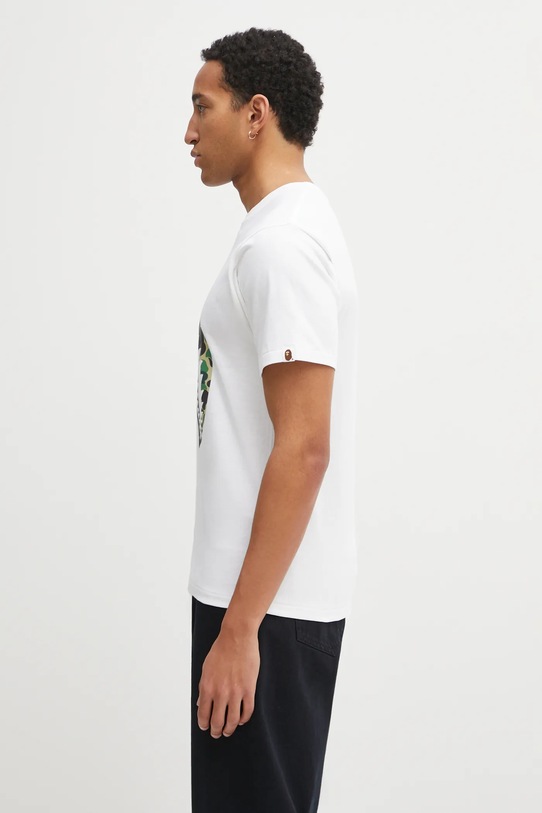 A Bathing Ape t-shirt bawełniany ABC Camo Shark 1L30110008 biały AW25