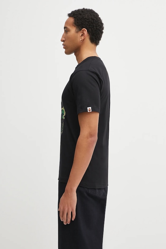 A Bathing Ape t-shirt bawełniany ABC Camo Shark 1L30110008 czarny AW25