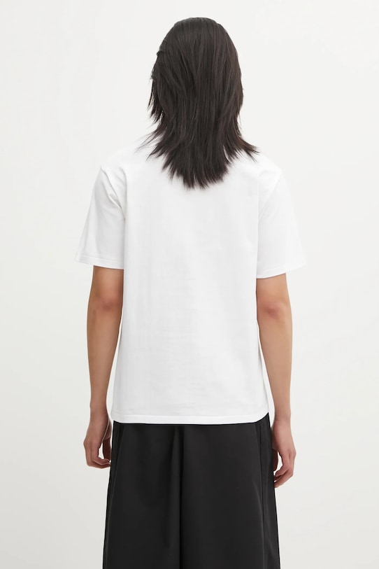 Odzież A Bathing Ape t-shirt bawełniany 1st Camo College 1L30110012 biały