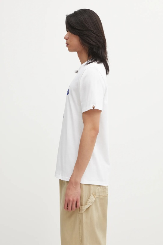 A Bathing Ape t-shirt bawełniany Palm Tree Camo College 1L30110025 biały AW25