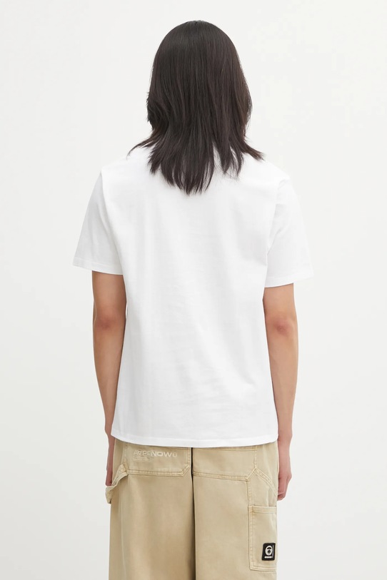 Odzież A Bathing Ape t-shirt bawełniany Palm Tree Camo College 1L30110025 biały