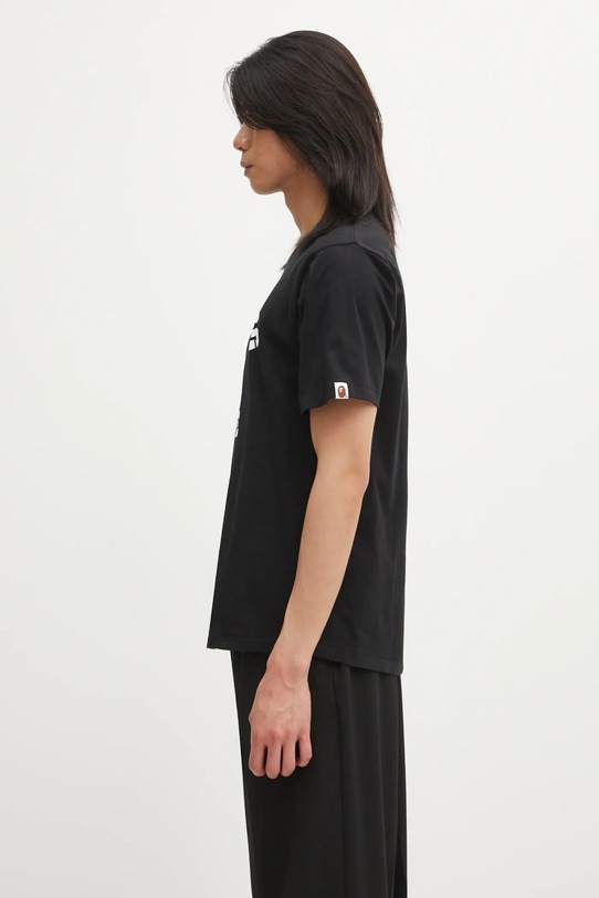 A Bathing Ape t-shirt bawełniany Palm Tree Camo College 1L30110025 czarny AW25