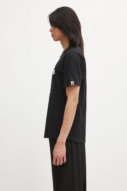 A Bathing Ape t-shirt bawełniany Palm Tree Camo College 1L30110025 czarny AW25