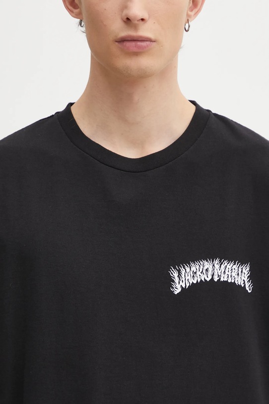 Wacko Maria t-shirt bawełniany czarny 25FW.WMT.WT04