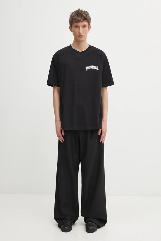 Wacko Maria t-shirt bawełniany 25FW.WMT.WT04 czarny