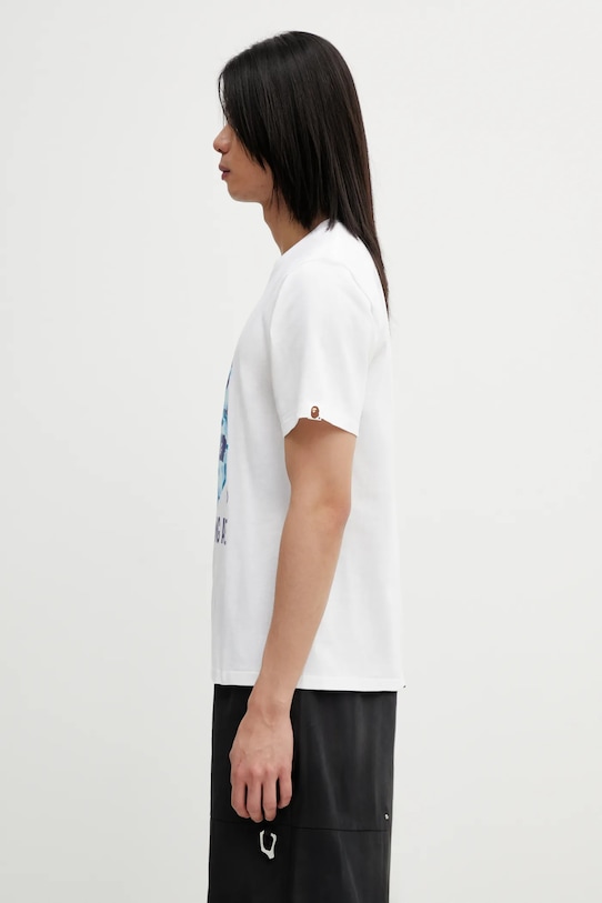 Бавовняна футболка A Bathing Ape abc camo by bathing ape tee m 001TEL301007M білий AW25