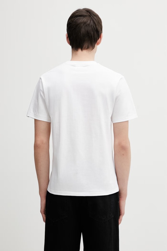 Odzież A Bathing Ape t-shirt bawełniany College 001TEL801001M biały