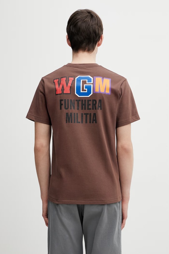 Oblečení Bavlněné tričko A Bathing Ape Shark 001TEL801003M hnědá