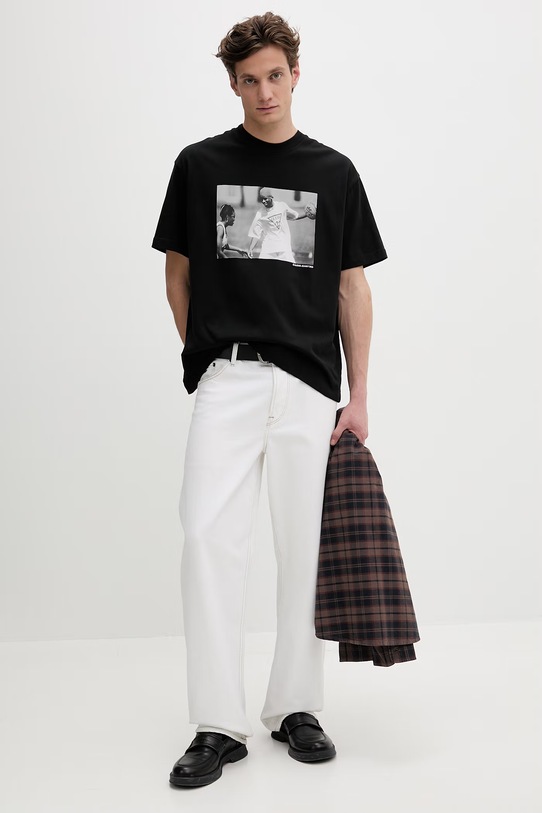 Pamučna majica Guess Jeans M5BI3J.K8FQ4 crna AW25