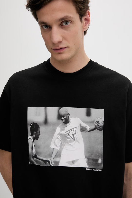 Pamučna majica Guess Jeans crna M5BI3J.K8FQ4