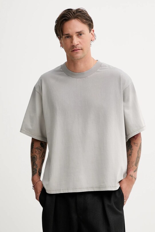 Won Hundred t-shirt in cotone rilassato grigio 3690.12071