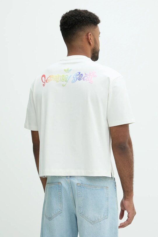 Футболка adidas Originals Pride x Jeremy Scott JY2012 бежевый