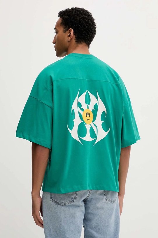 Barrow t-shirt in cotone turchese F5BWUATH044