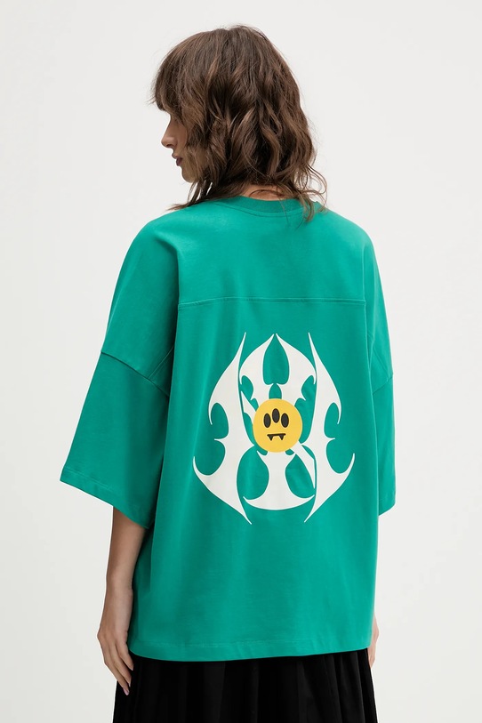 Odzież Barrow t-shirt bawełniany F5BWUATH044 zielony