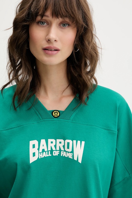 Barrow t-shirt bawełniany zielony F5BWUATH044