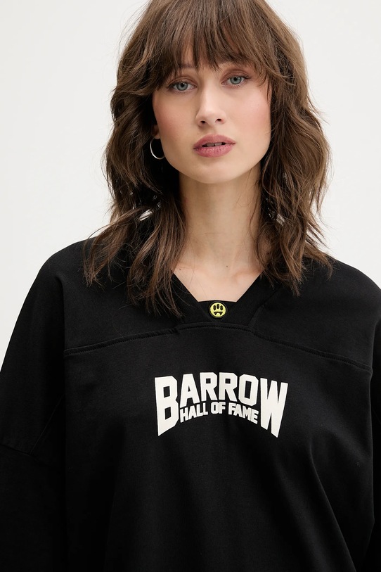 Barrow t-shirt bawełniany czarny F5BWUATH044