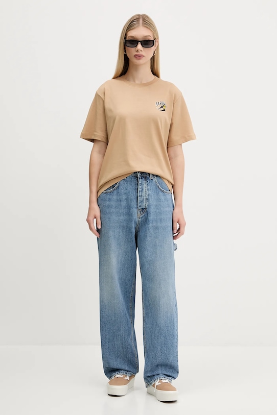 Barrow tricou din bumbac F5BWUATH053 bej