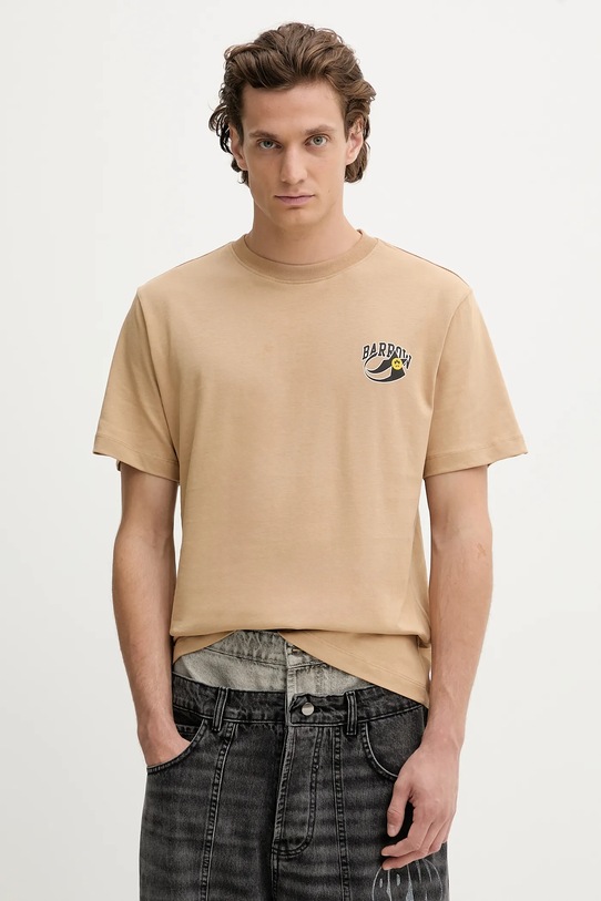 Odzież Barrow t-shirt bawełniany F5BWUATH053 zielony