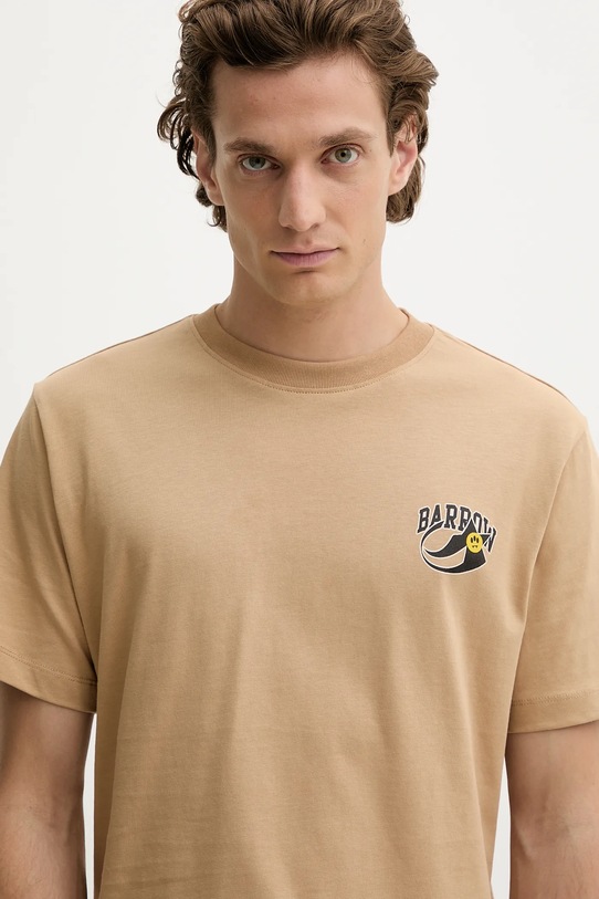 Barrow t-shirt bawełniany zielony F5BWUATH053