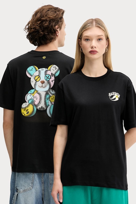 Barrow t-shirt in cotone rilassato nero F5BWUATH053