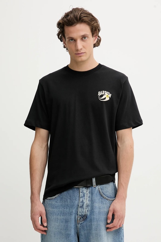 Odzież Barrow t-shirt bawełniany F5BWUATH053 czarny