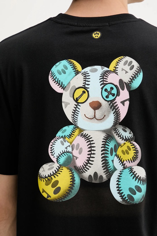 Barrow t-shirt bawełniany F5BWUATH053 czarny