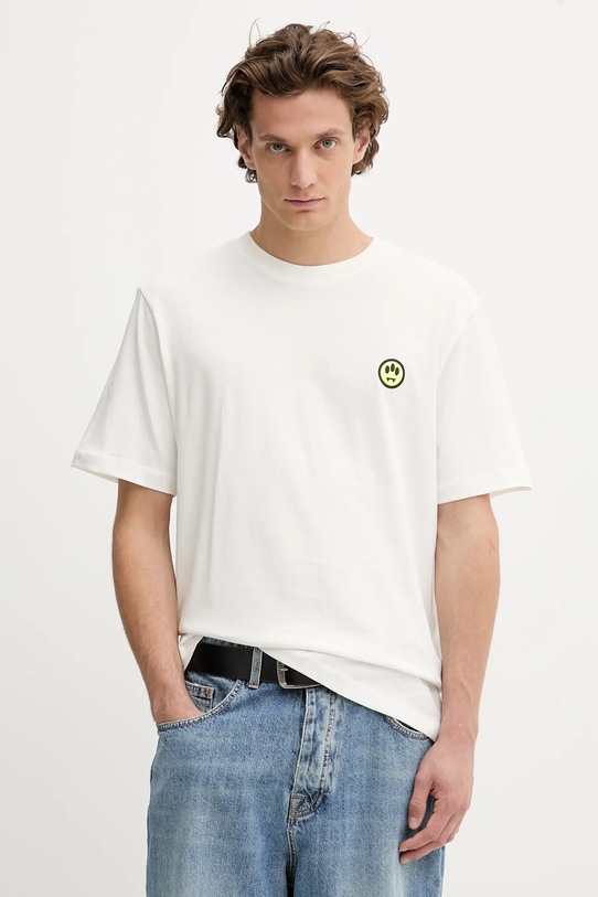 Odzież Barrow t-shirt bawełniany F5BWUATH059 beżowy