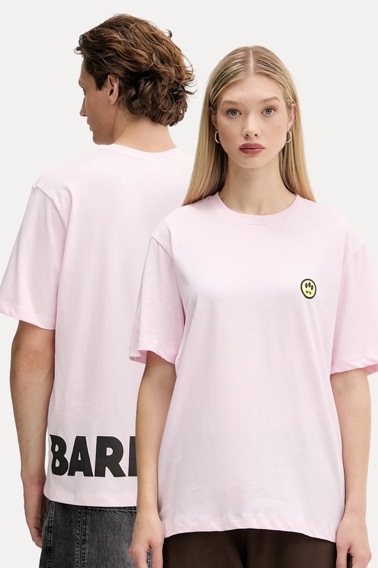 Barrow tricou din bumbac print roz F5BWUATH059