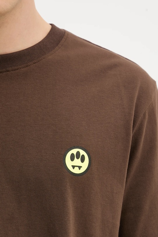 Barrow t-shirt bawełniany F5BWUATH059 brązowy